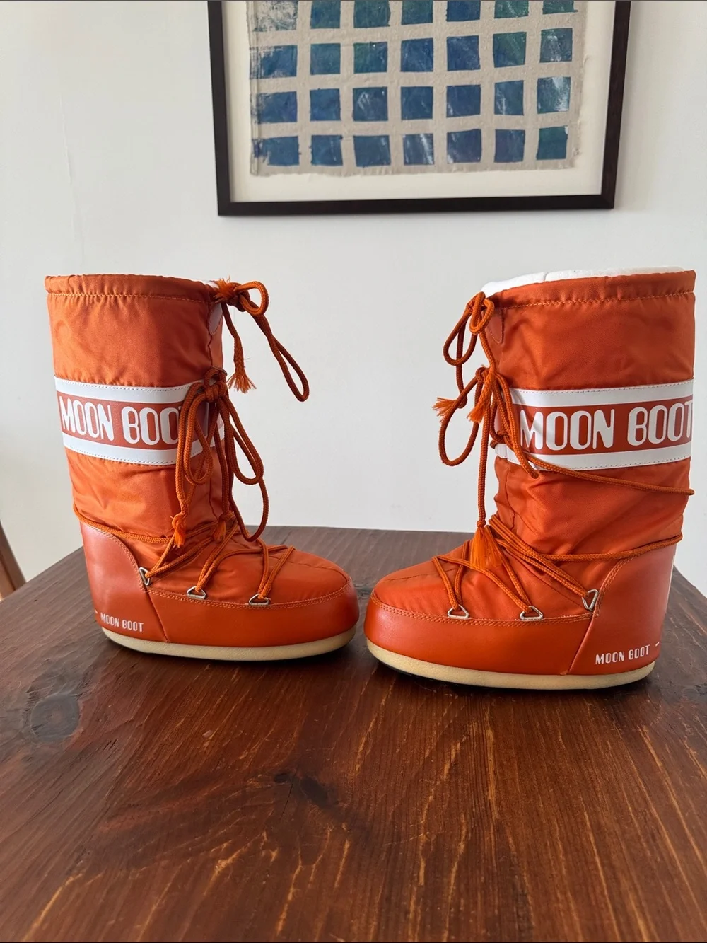 Moon Boot Icon Nylon Boots Sunny Orange 35-38